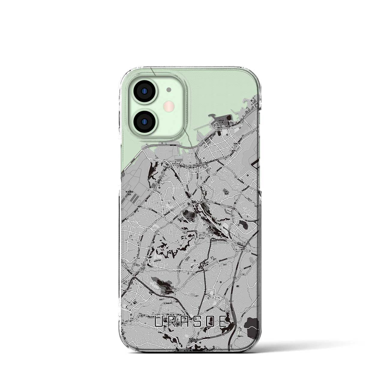 【浦添(沖縄県)】地図柄iPhoneケース(クリアタイプ)