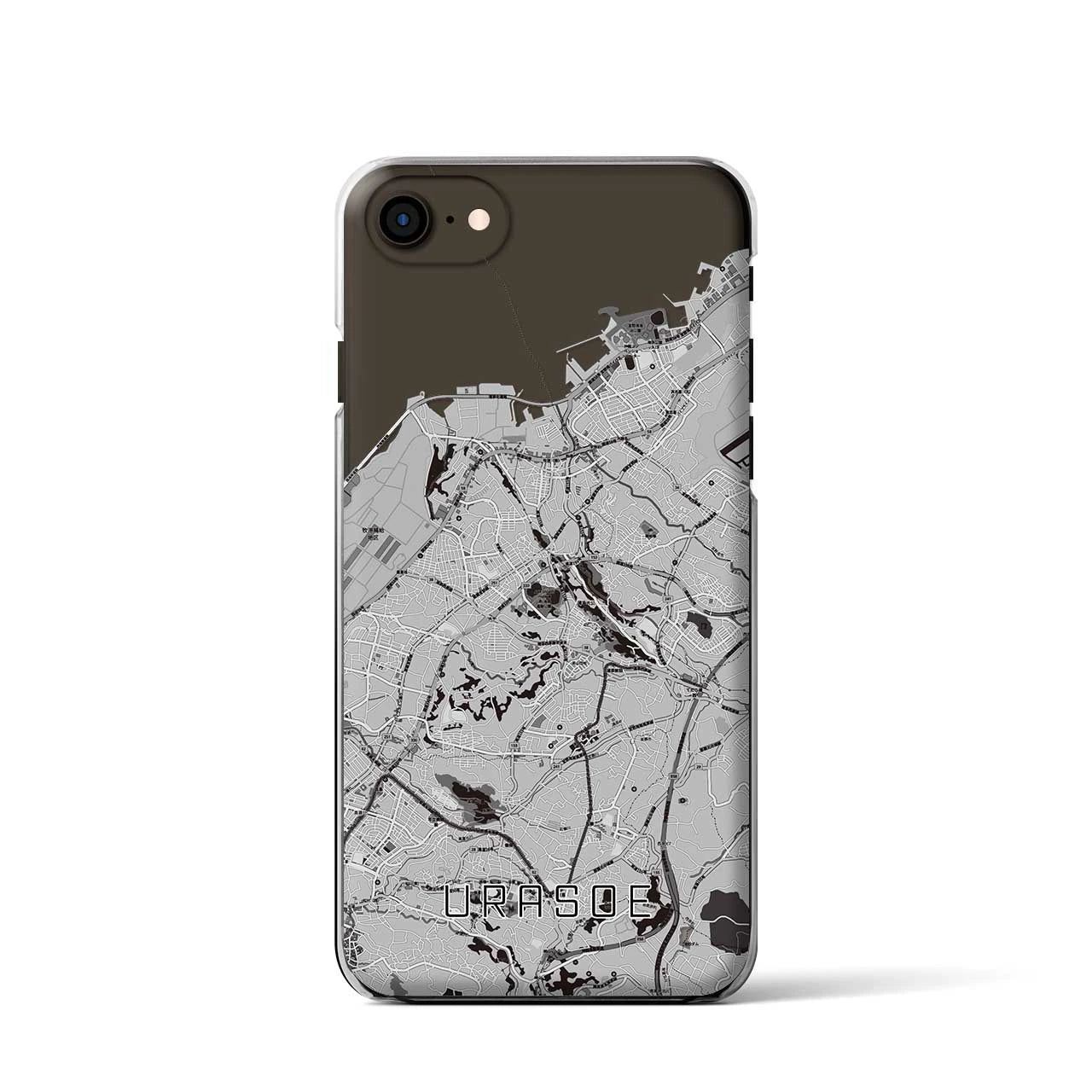 【浦添(沖縄県)】地図柄iPhoneケース(クリアタイプ)