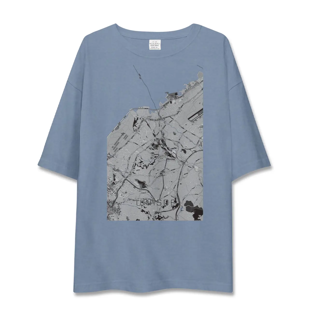 【浦添(沖縄県)】地図柄ビッグシルエットTシャツ