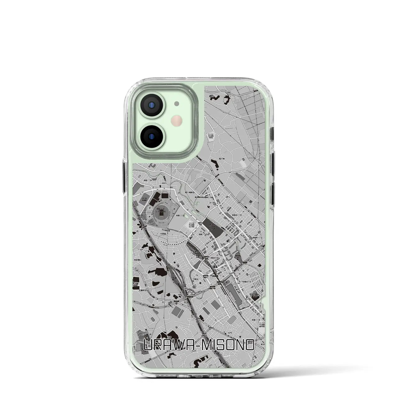 【浦和美園2(埼玉県)】地図柄iPhoneケース(MagSafeタイプ)