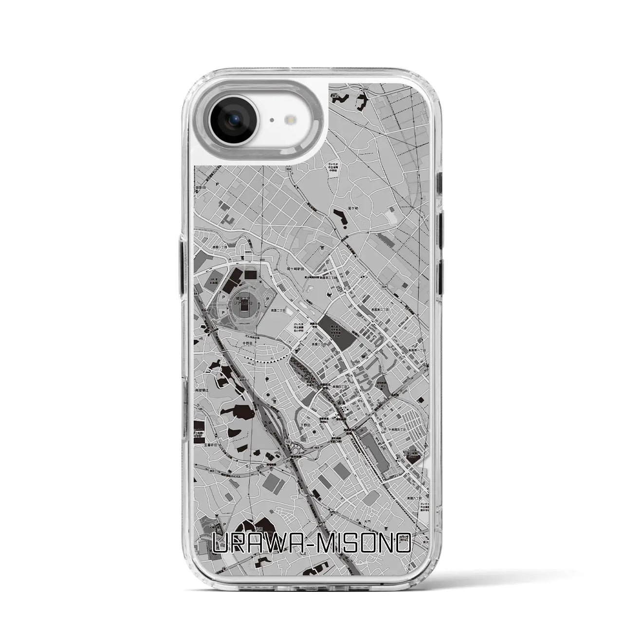 【浦和美園2(埼玉県)】地図柄iPhoneケース(MagSafeタイプ)