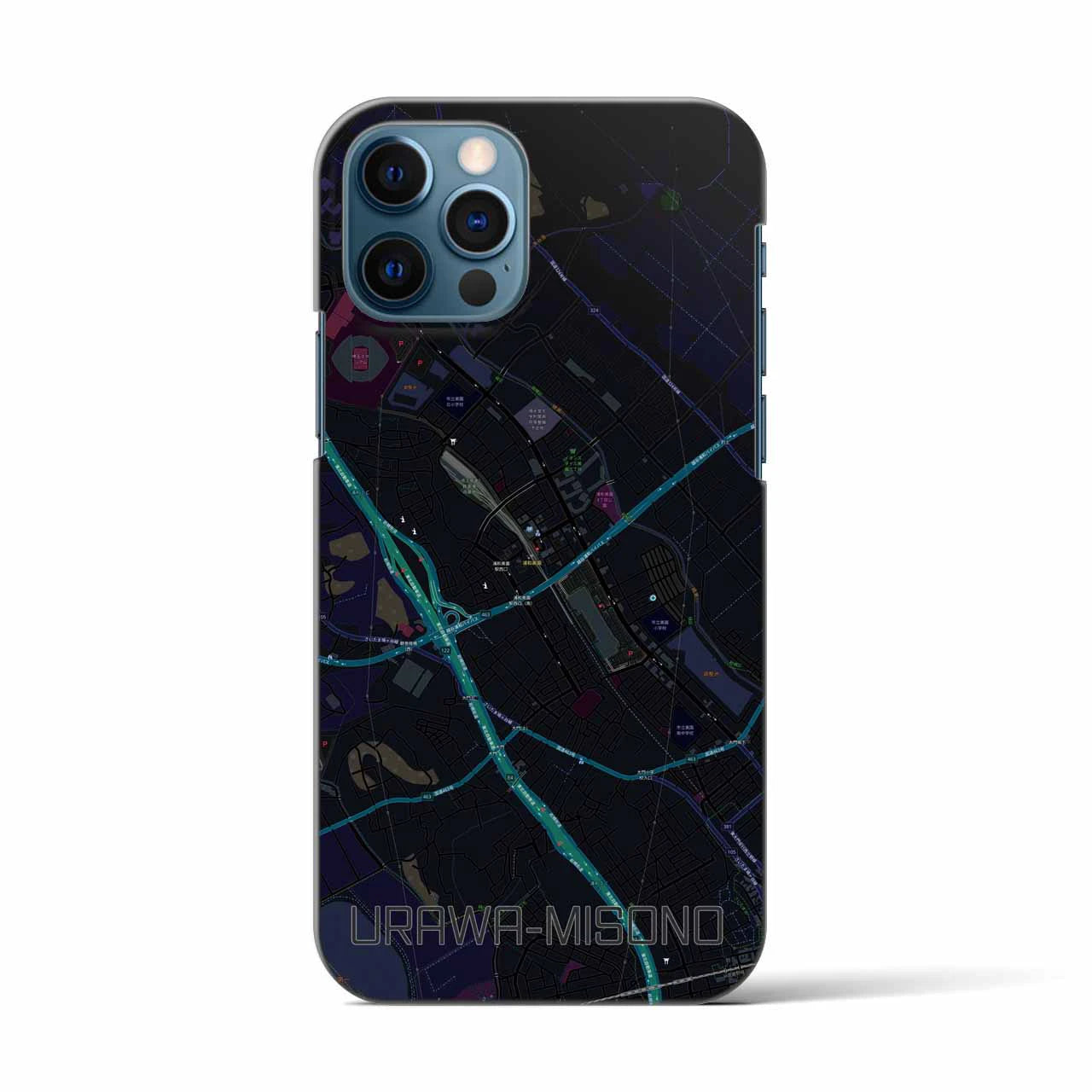 【浦和美園(埼玉県)】地図柄iPhoneケース(バックカバータイプ)