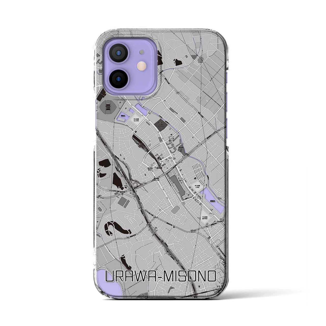 【浦和美園(埼玉県)】地図柄iPhoneケース(クリアタイプ)