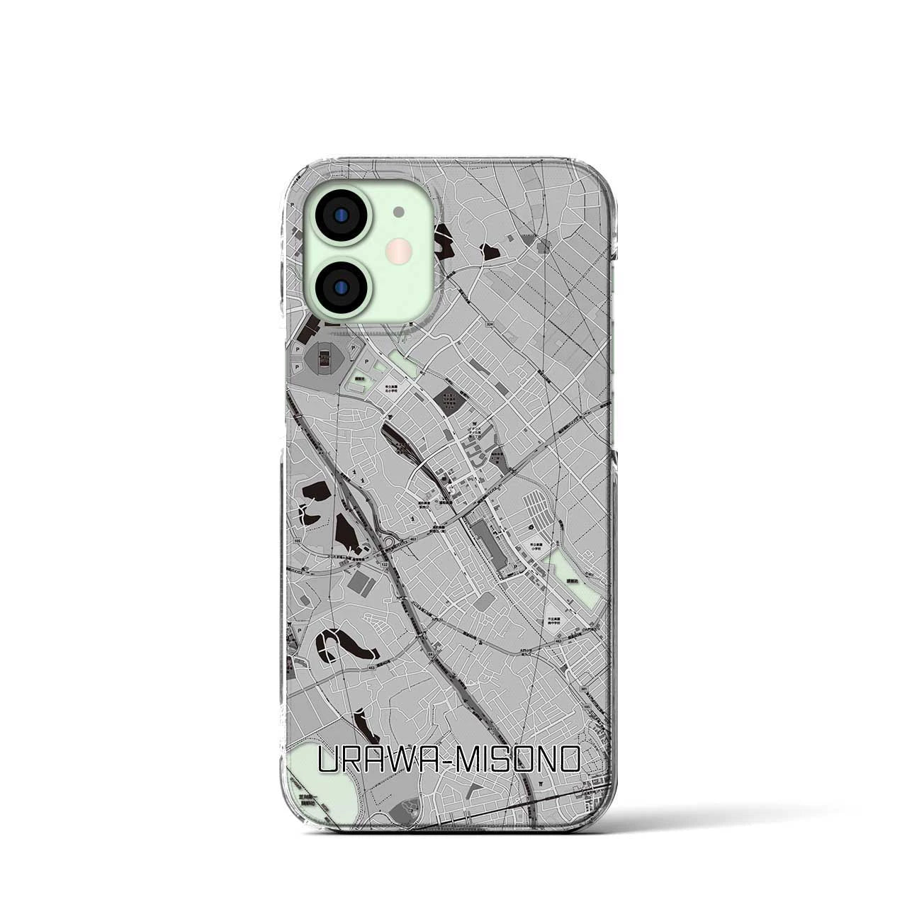 【浦和美園(埼玉県)】地図柄iPhoneケース(クリアタイプ)