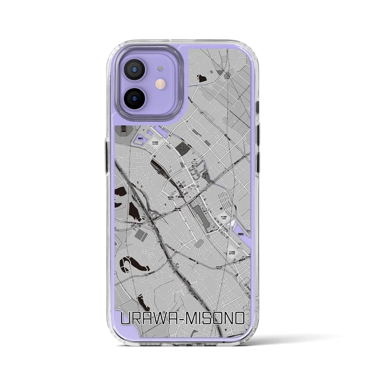 【浦和美園(埼玉県)】地図柄iPhoneケース(MagSafeタイプ)