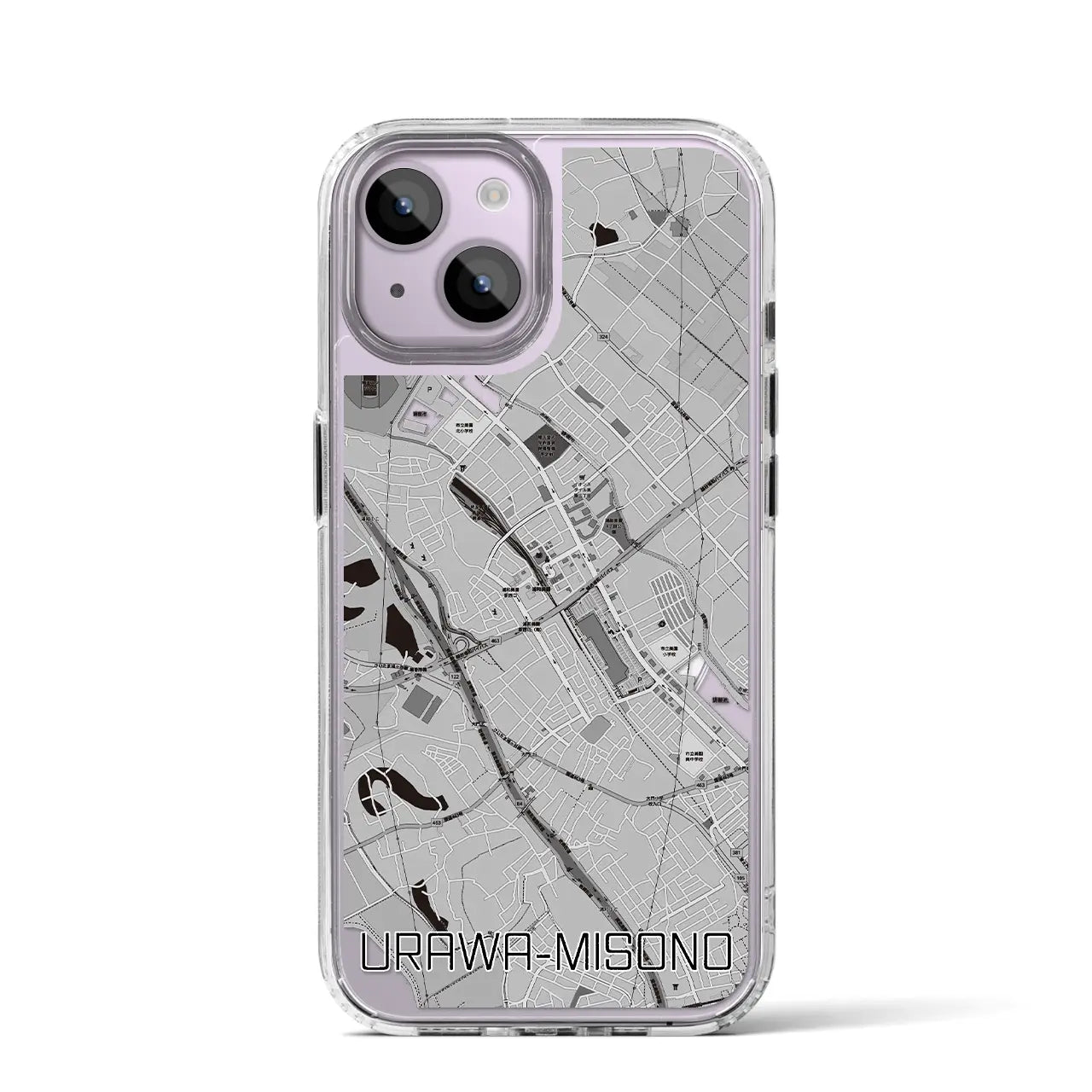 【浦和美園(埼玉県)】地図柄iPhoneケース(MagSafeタイプ)