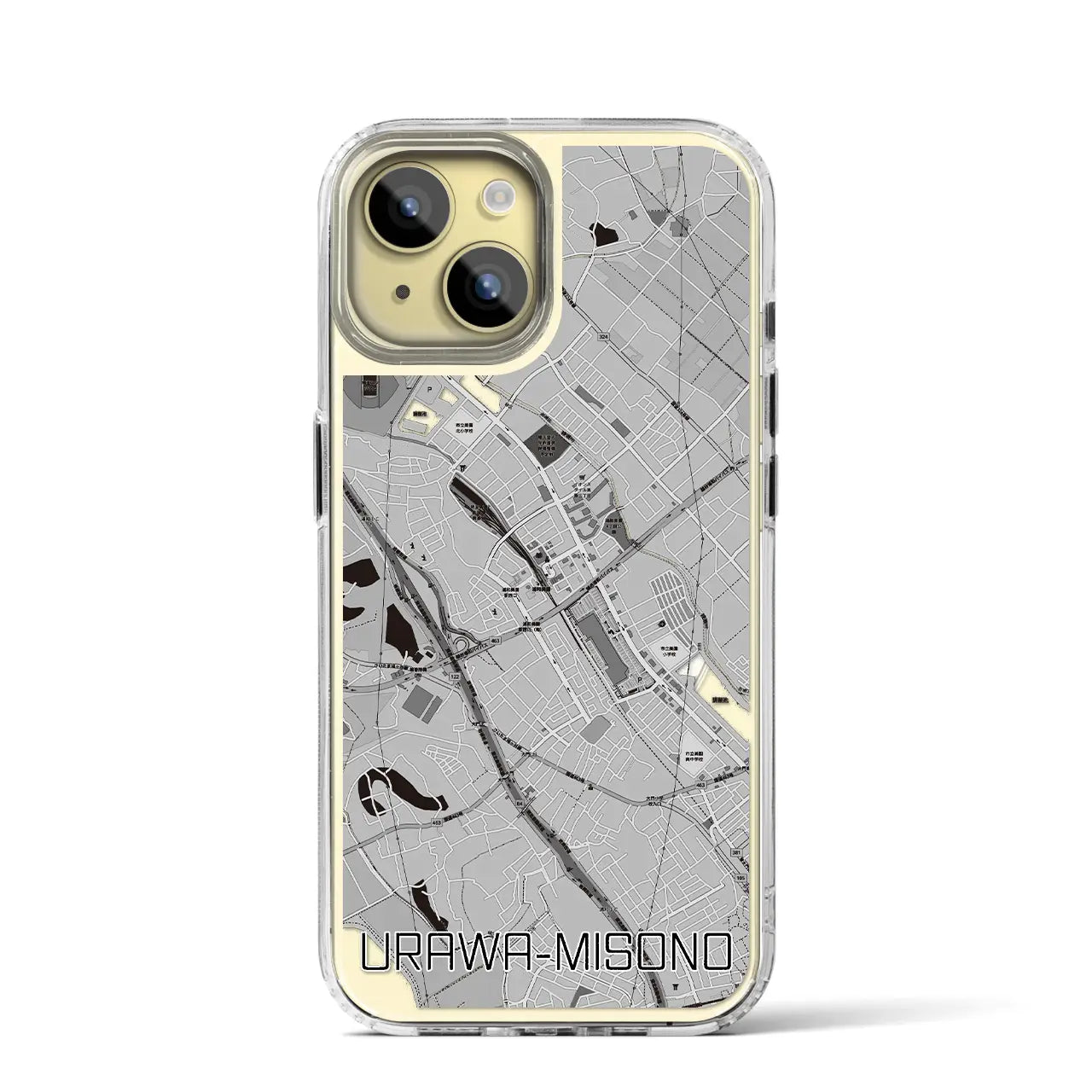 【浦和美園(埼玉県)】地図柄iPhoneケース(MagSafeタイプ)