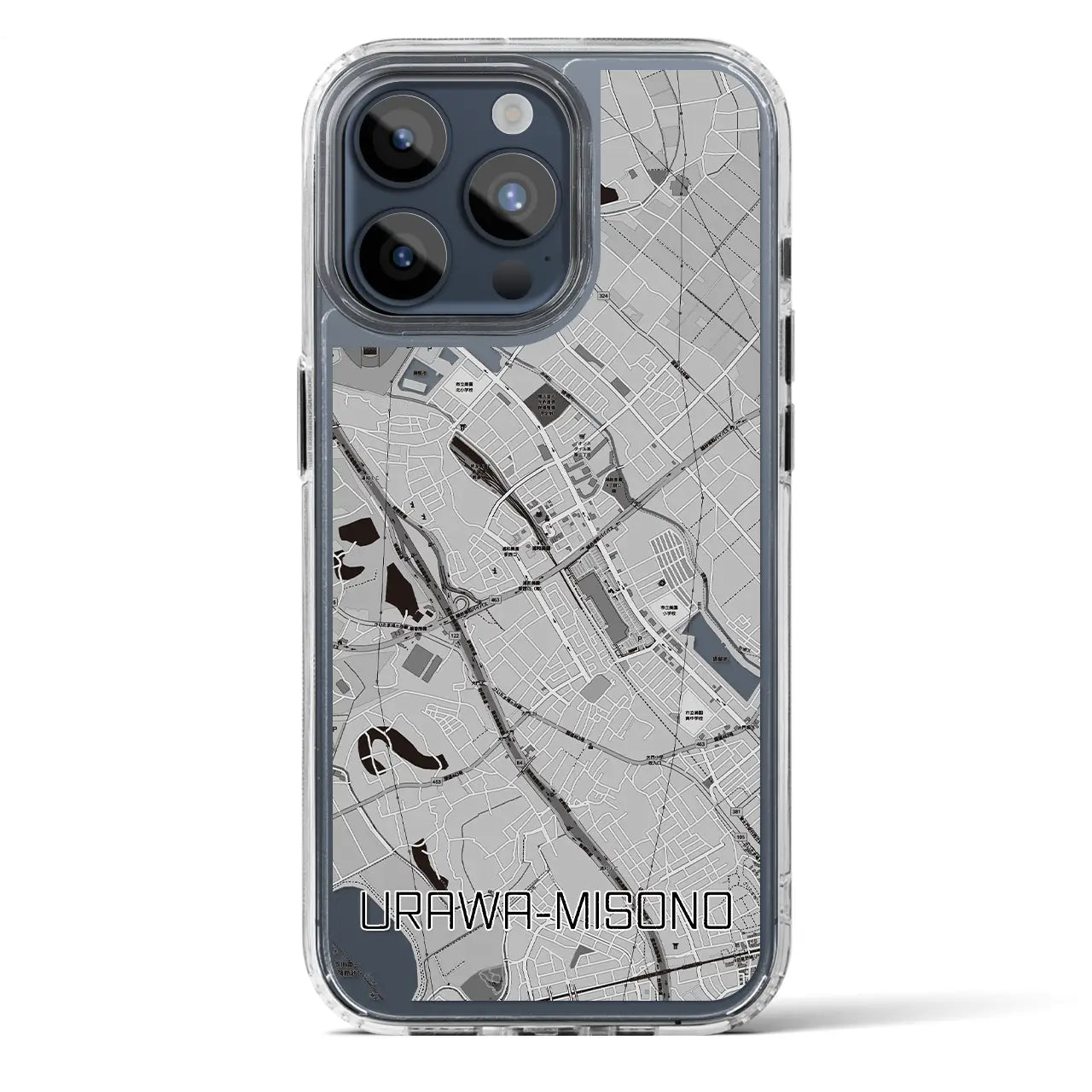 【浦和美園(埼玉県)】地図柄iPhoneケース(MagSafeタイプ)