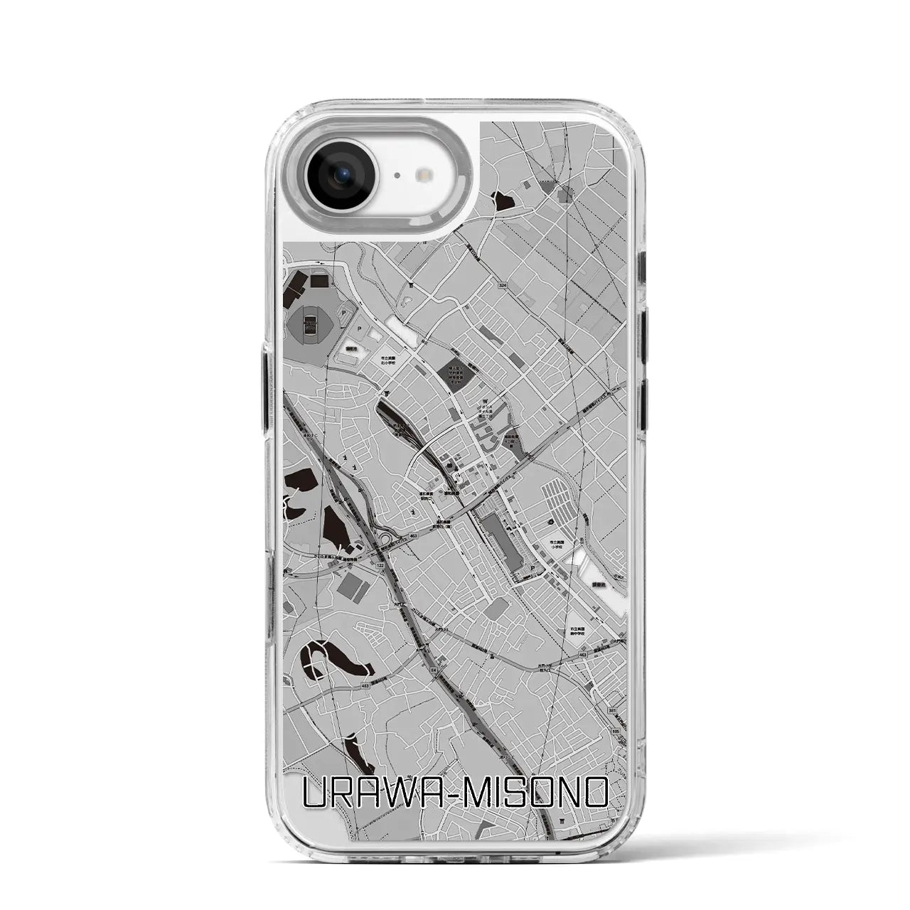 【浦和美園(埼玉県)】地図柄iPhoneケース(MagSafeタイプ)