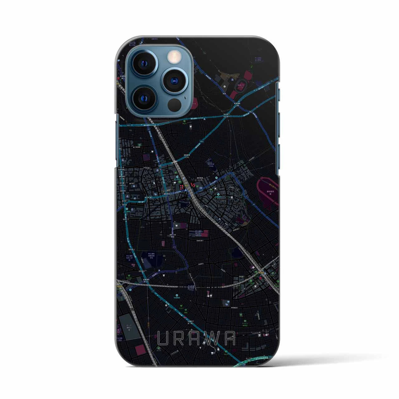 【浦和(埼玉県)】地図柄iPhoneケース(バックカバータイプ)