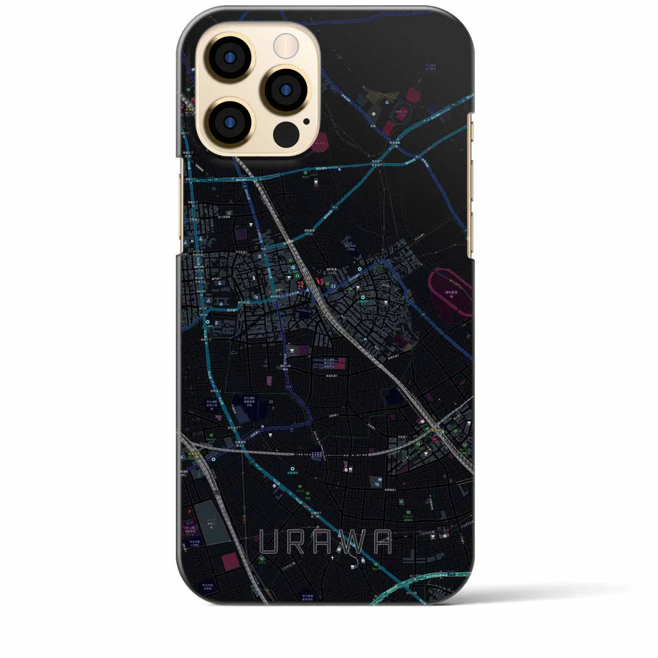 【浦和(埼玉県)】地図柄iPhoneケース(バックカバータイプ)