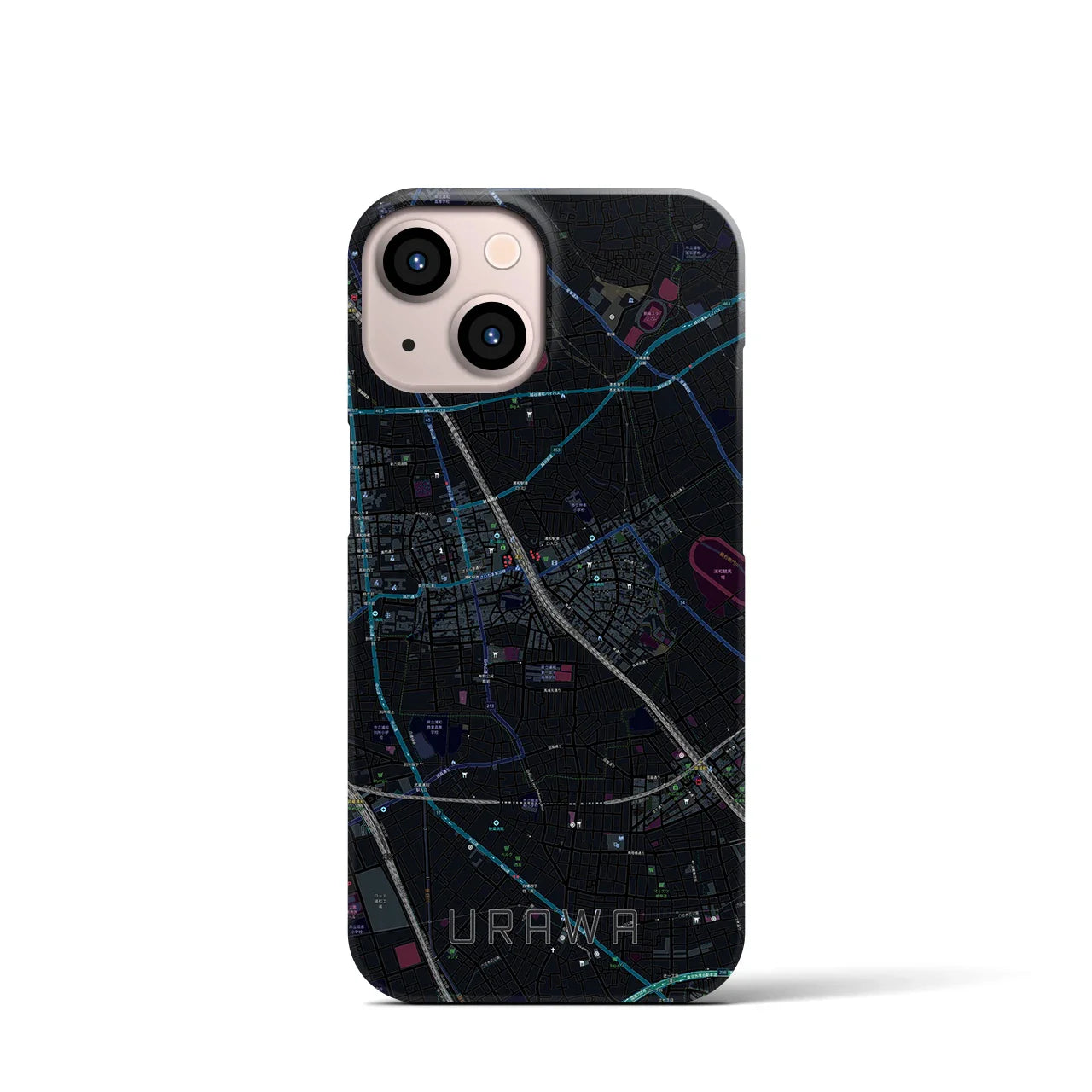 【浦和(埼玉県)】地図柄iPhoneケース(バックカバータイプ)