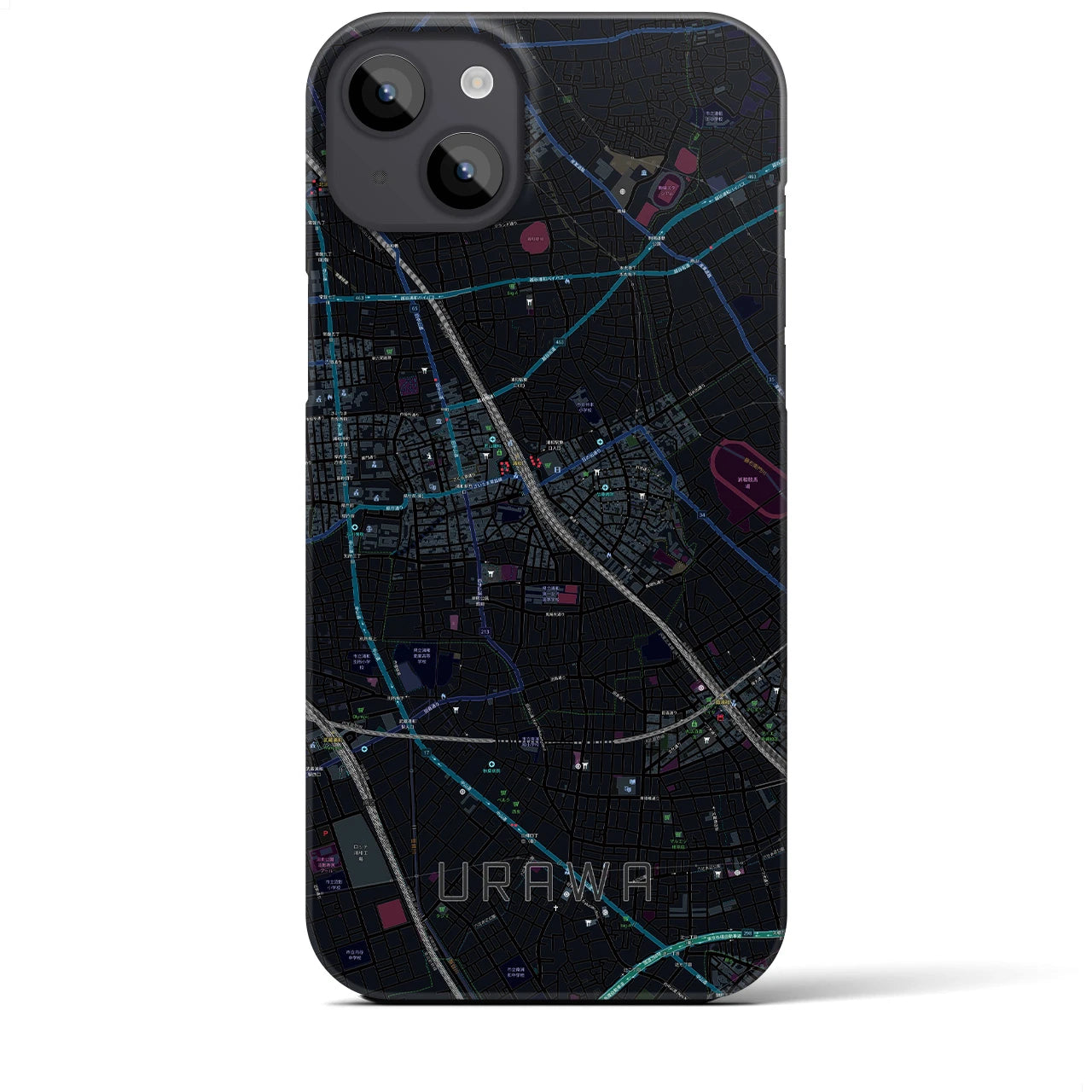 【浦和(埼玉県)】地図柄iPhoneケース(バックカバータイプ)