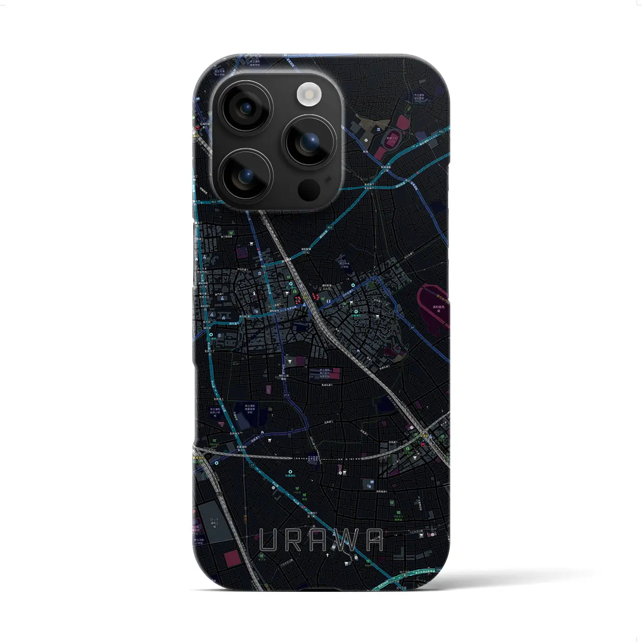 【浦和(埼玉県)】地図柄iPhoneケース(バックカバータイプ)
