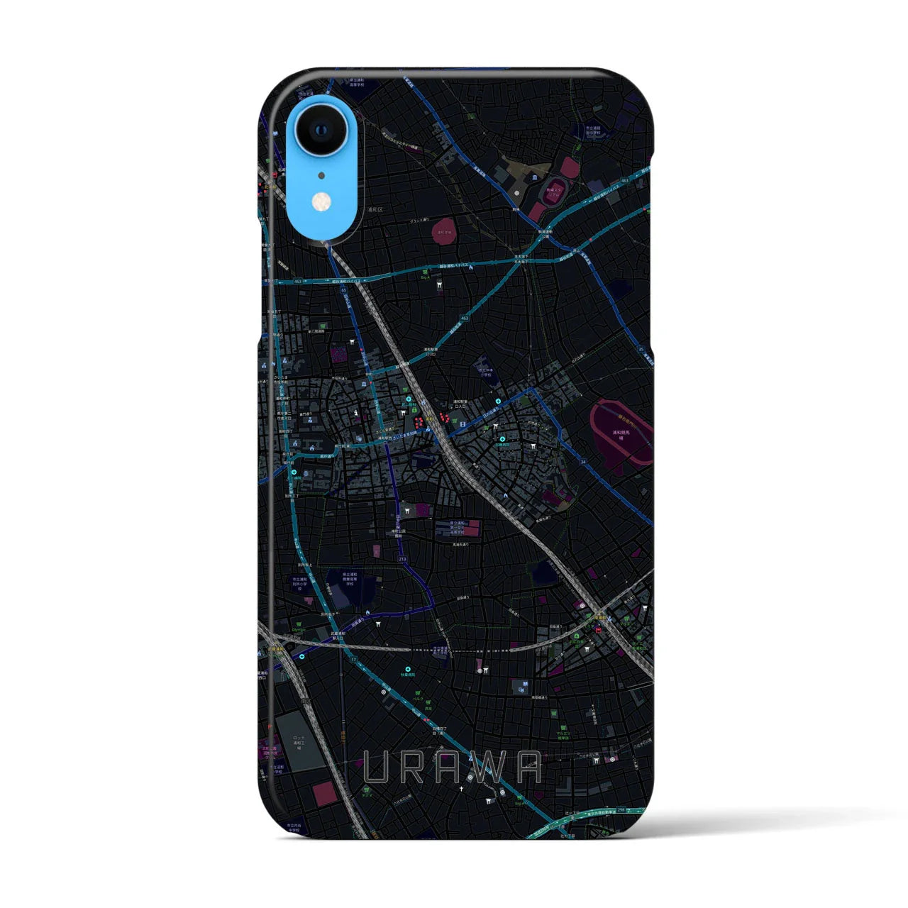 【浦和(埼玉県)】地図柄iPhoneケース(バックカバータイプ)
