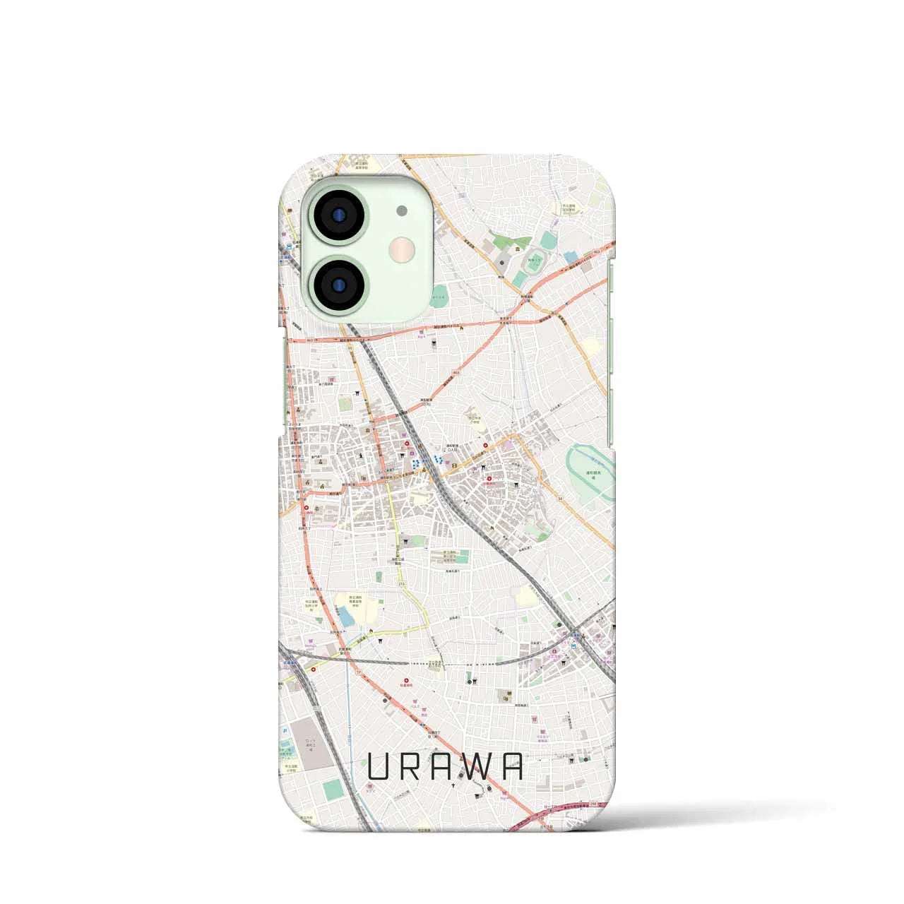 【浦和(埼玉県)】地図柄iPhoneケース(バックカバータイプ)