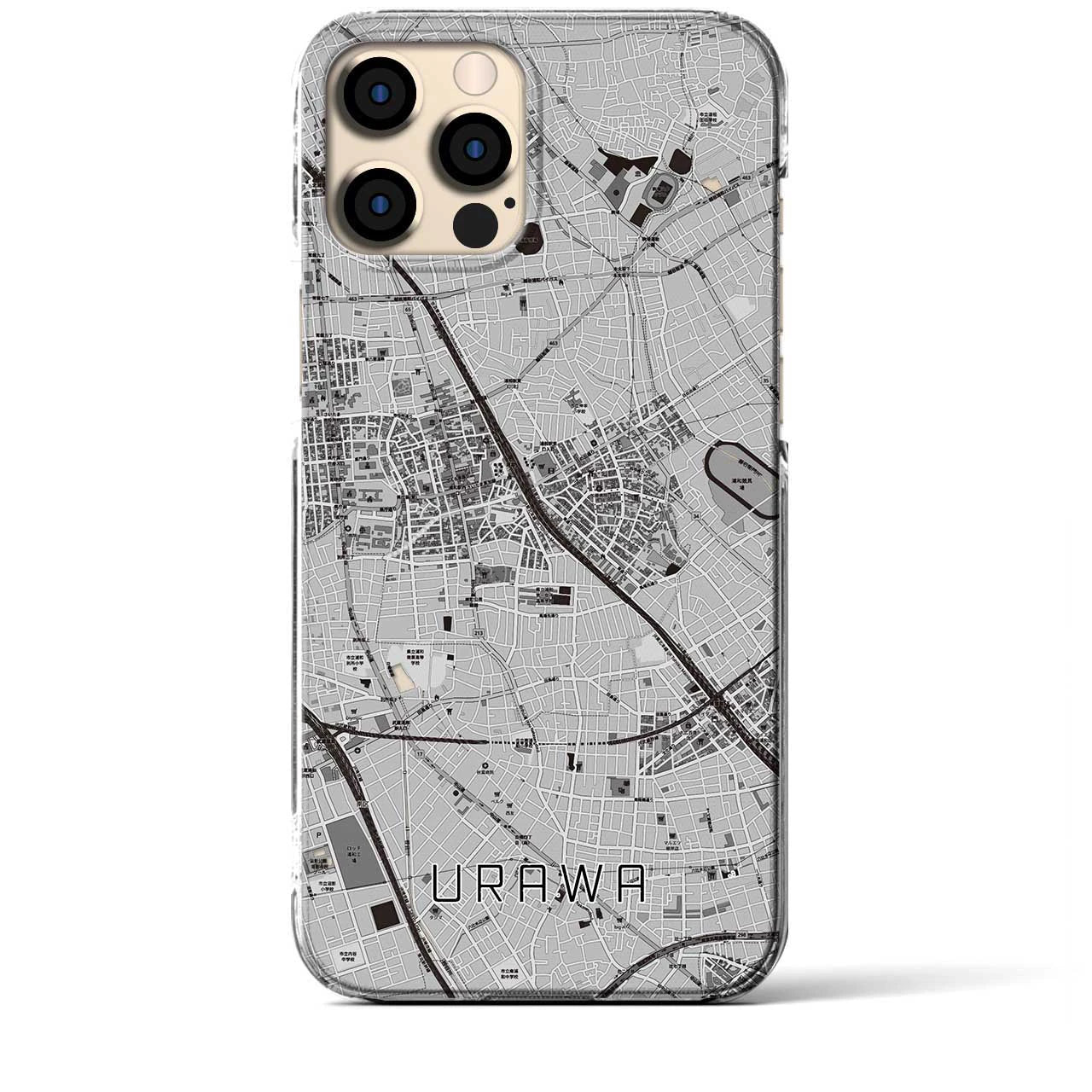 【浦和(埼玉県)】地図柄iPhoneケース(クリアタイプ)