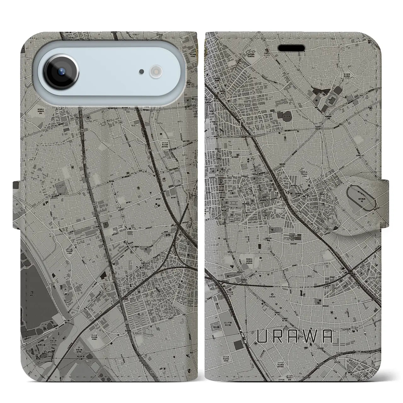 【浦和(埼玉県)】地図柄iPhoneケース(手帳タイプ)