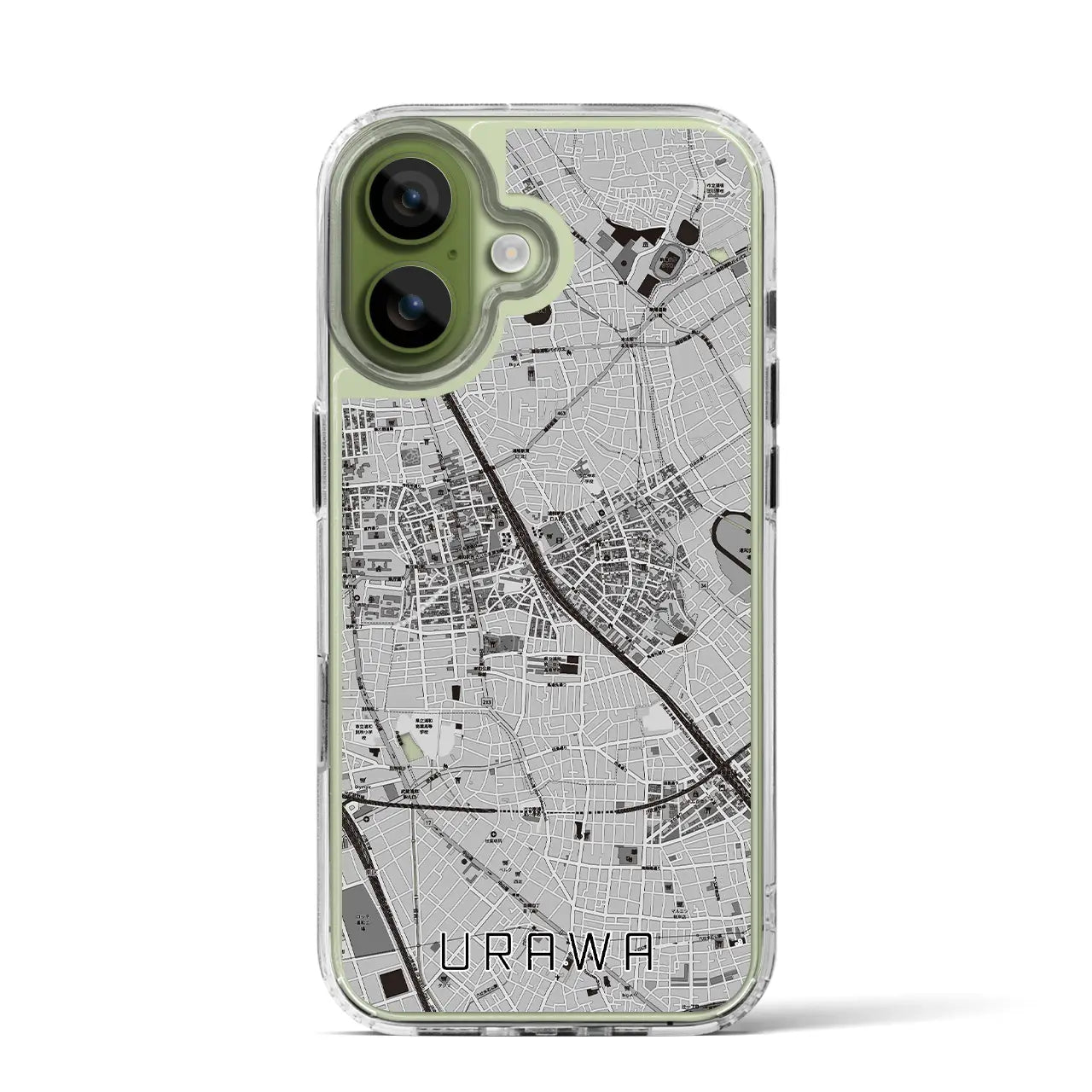 【浦和(埼玉県)】地図柄iPhoneケース(MagSafeタイプ)
