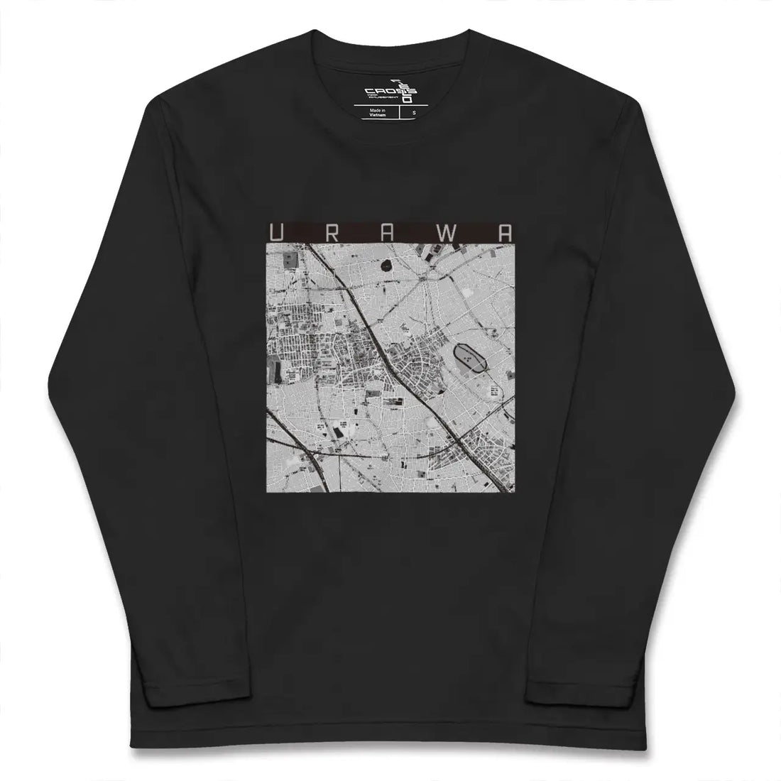 【浦和(埼玉県)】地図柄ロングスリーブTシャツ