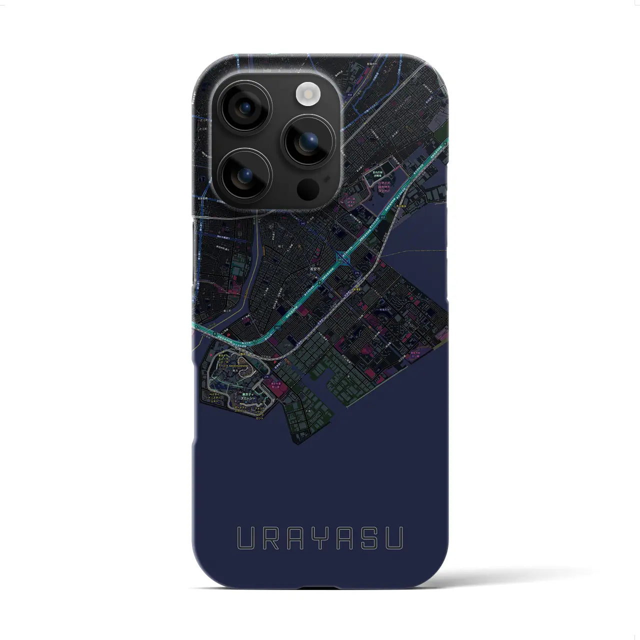 【浦安2(千葉県)】地図柄iPhoneケース(バックカバータイプ)