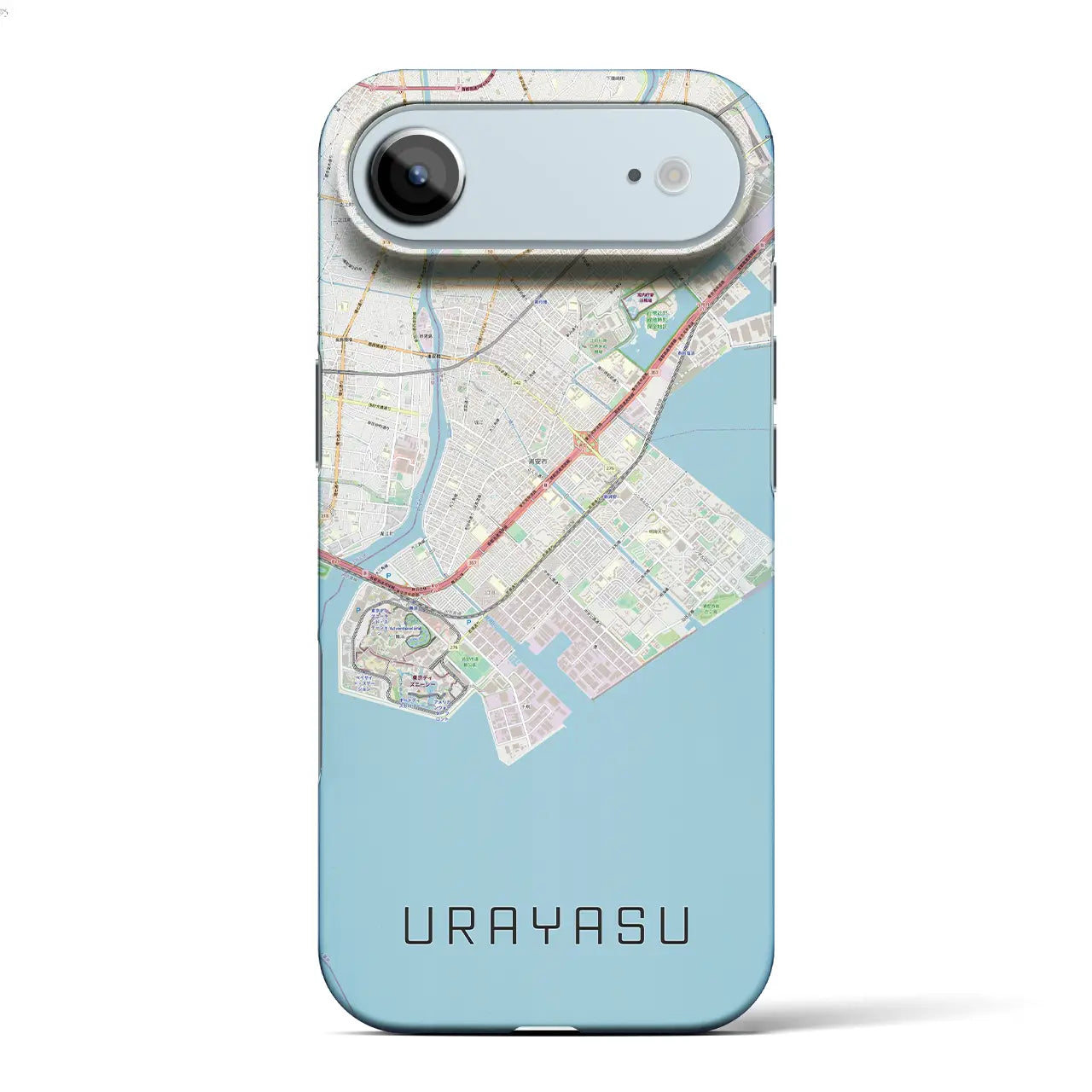 【浦安2(千葉県)】地図柄iPhoneケース(バックカバータイプ)