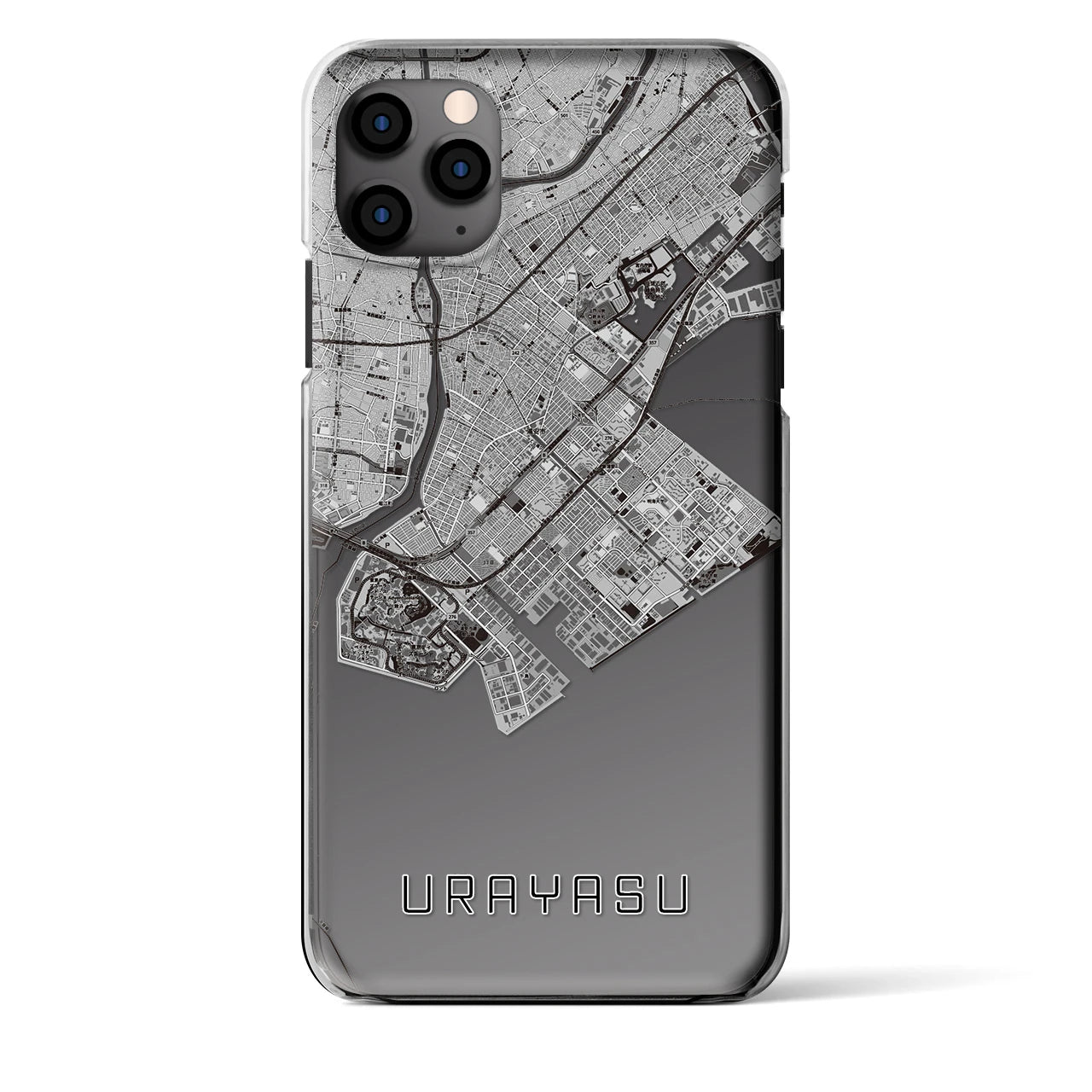【浦安2(千葉県)】地図柄iPhoneケース(クリアタイプ)