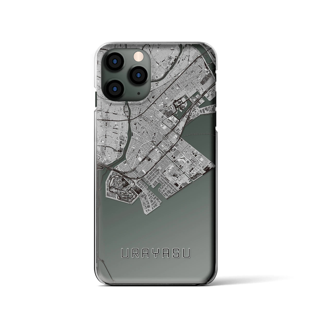 【浦安2(千葉県)】地図柄iPhoneケース(クリアタイプ)