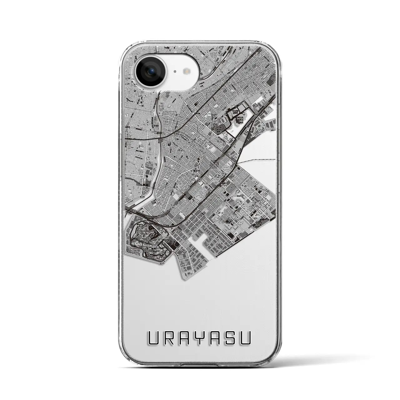 【浦安2(千葉県)】地図柄iPhoneケース(クリアタイプ)