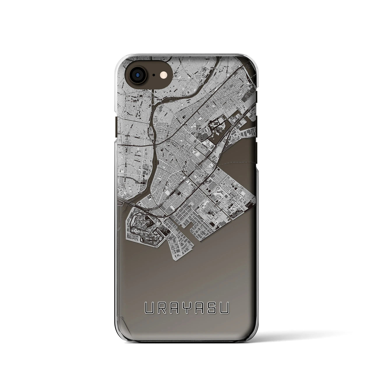 【浦安2(千葉県)】地図柄iPhoneケース(クリアタイプ)