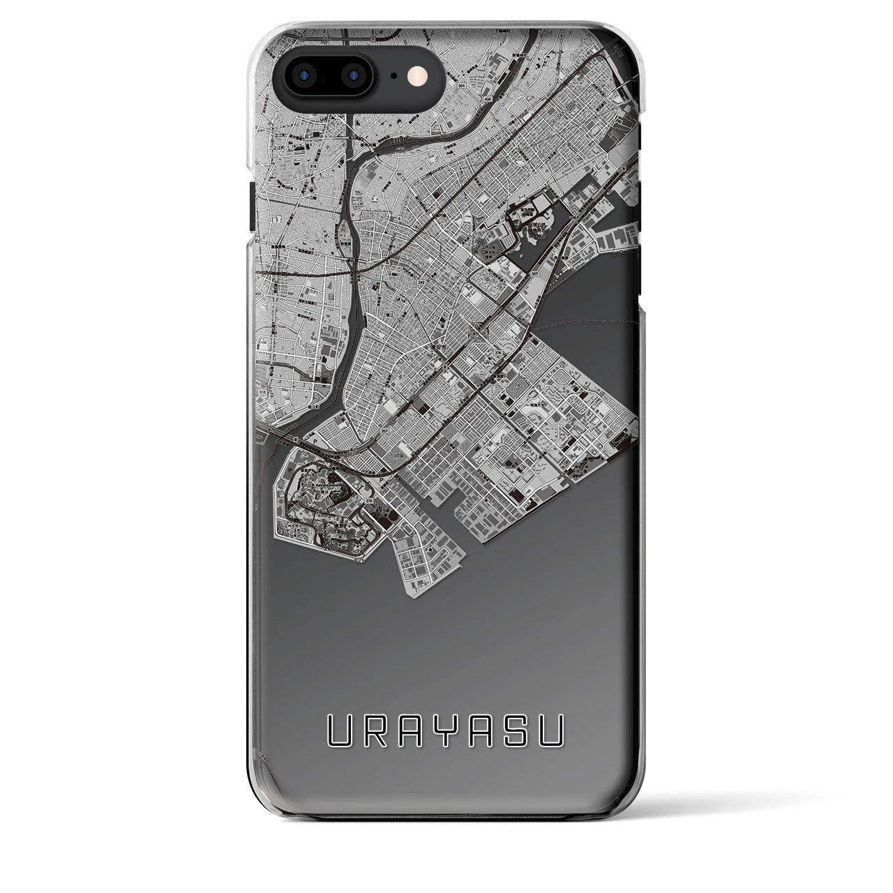 【浦安2(千葉県)】地図柄iPhoneケース(クリアタイプ)