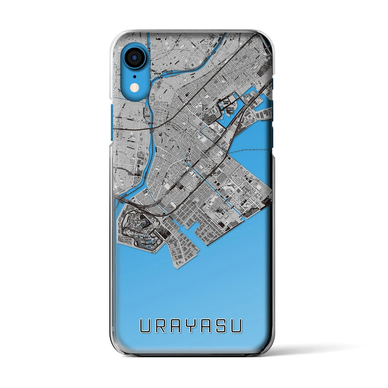 【浦安2(千葉県)】地図柄iPhoneケース(クリアタイプ)