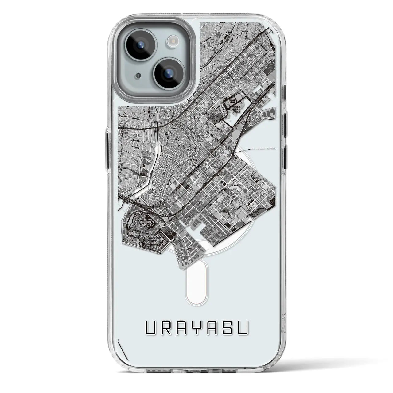 【浦安2(千葉県)】地図柄iPhoneケース(MagSafeタイプ)