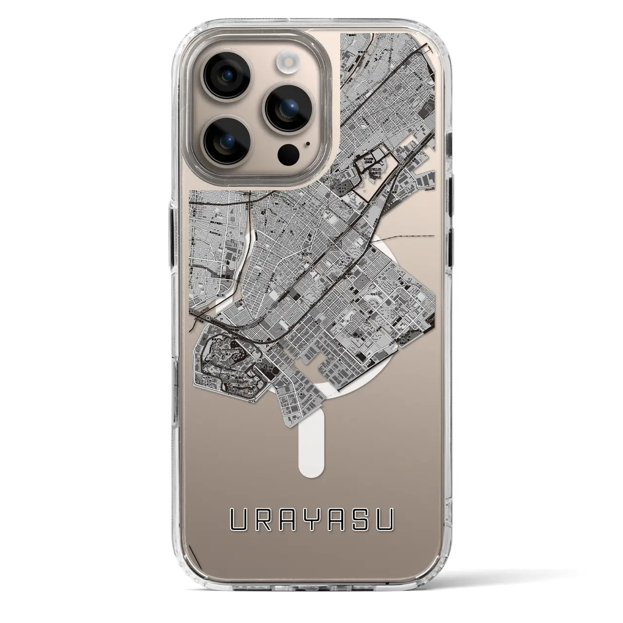 【浦安2(千葉県)】地図柄iPhoneケース(MagSafeタイプ)