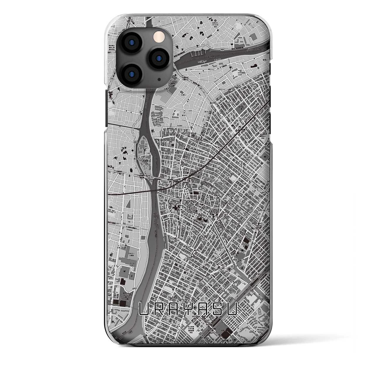 【浦安(千葉県)】地図柄iPhoneケース(クリアタイプ)