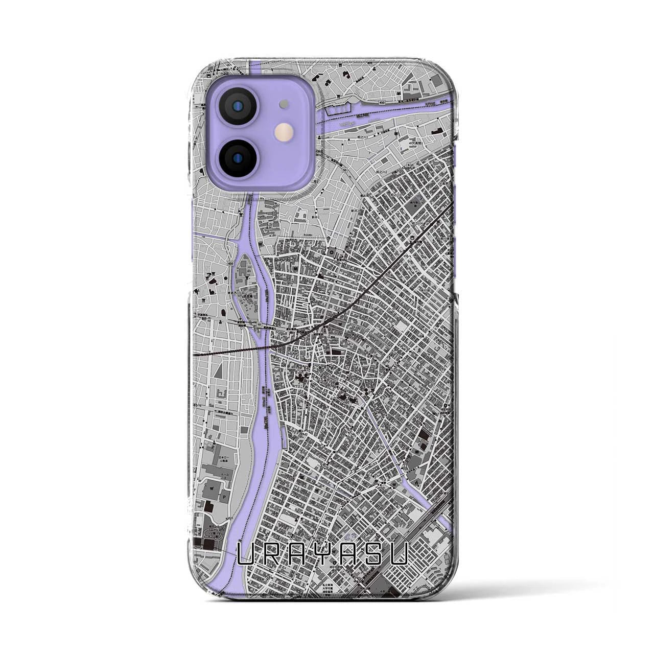 【浦安(千葉県)】地図柄iPhoneケース(クリアタイプ)
