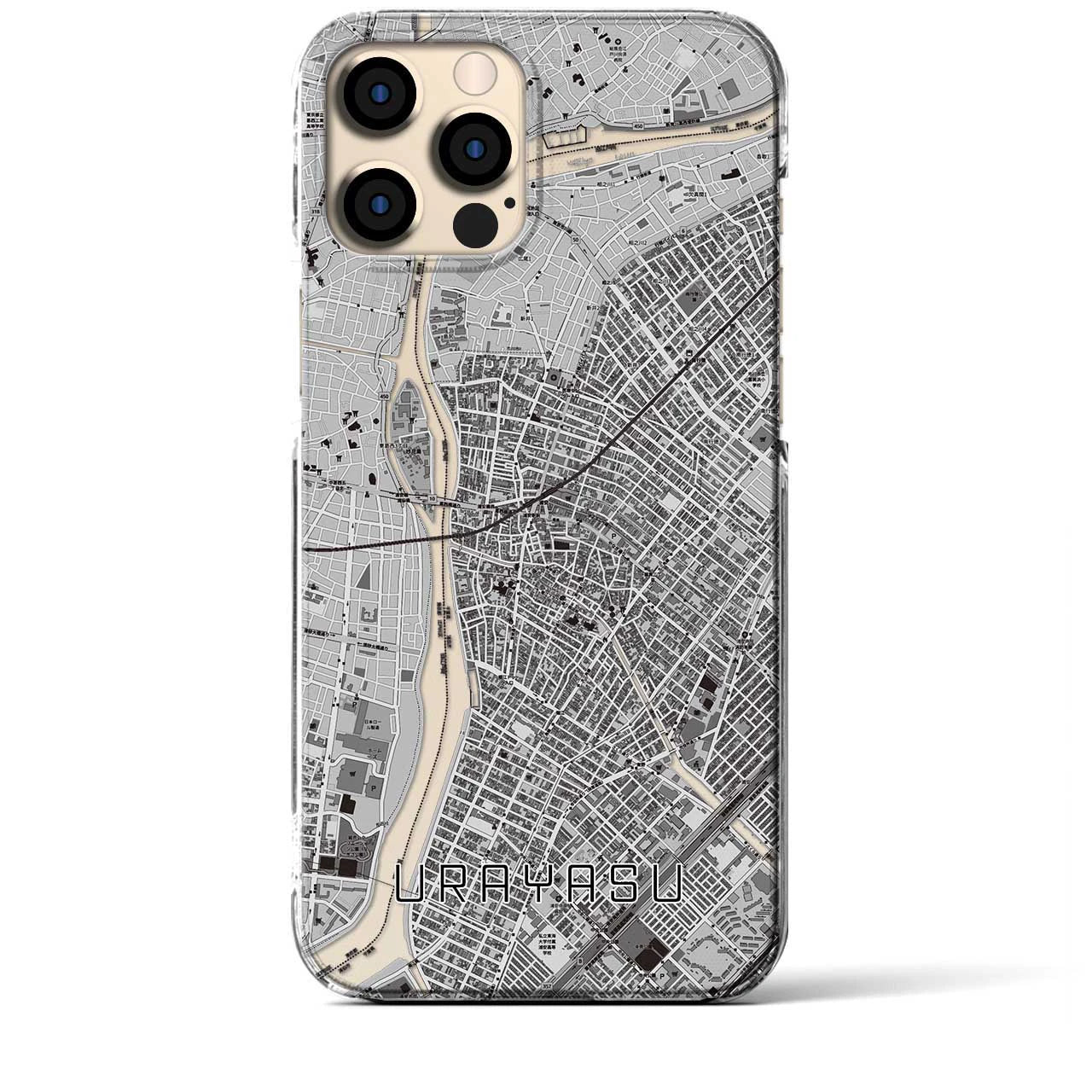 【浦安(千葉県)】地図柄iPhoneケース(クリアタイプ)