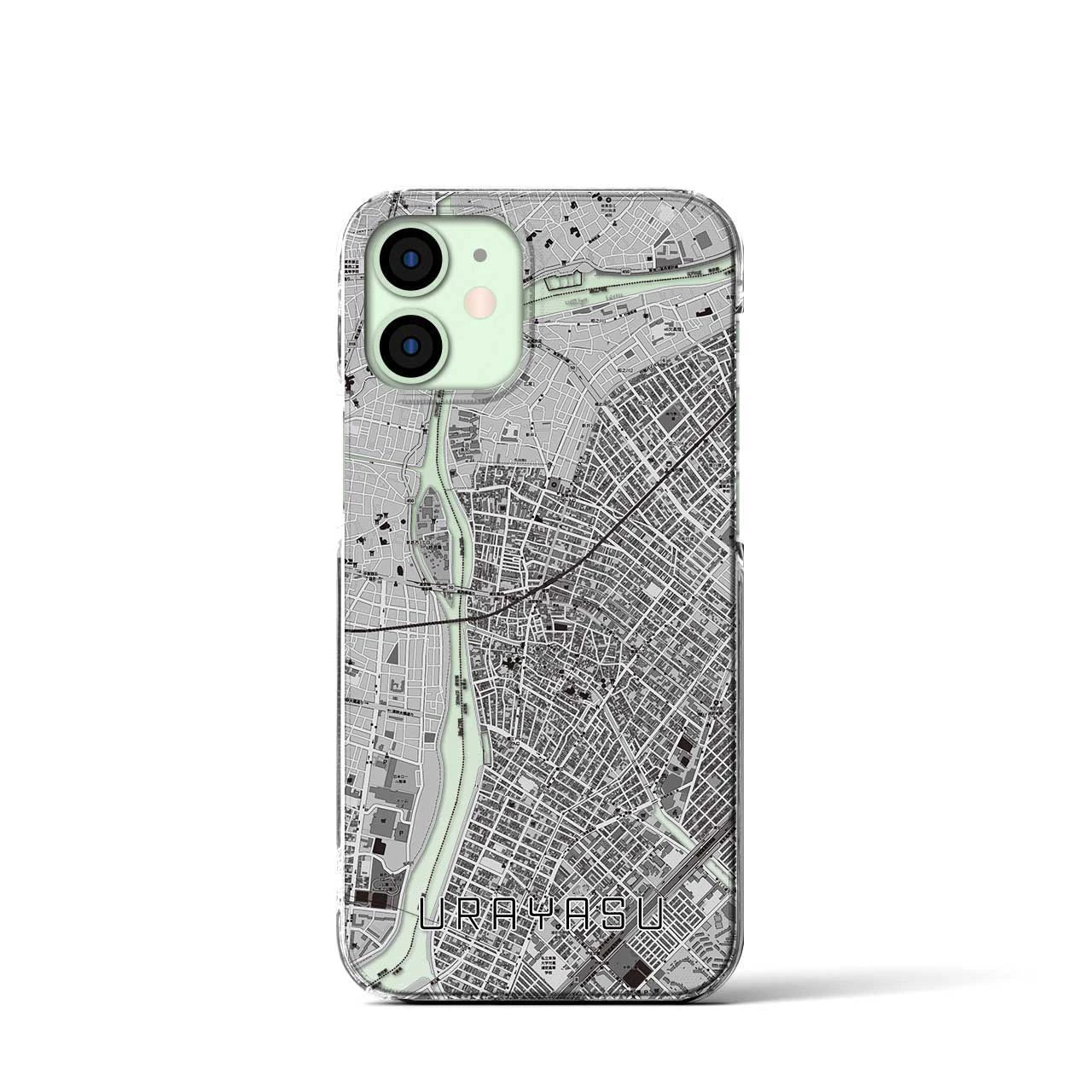 【浦安(千葉県)】地図柄iPhoneケース(クリアタイプ)