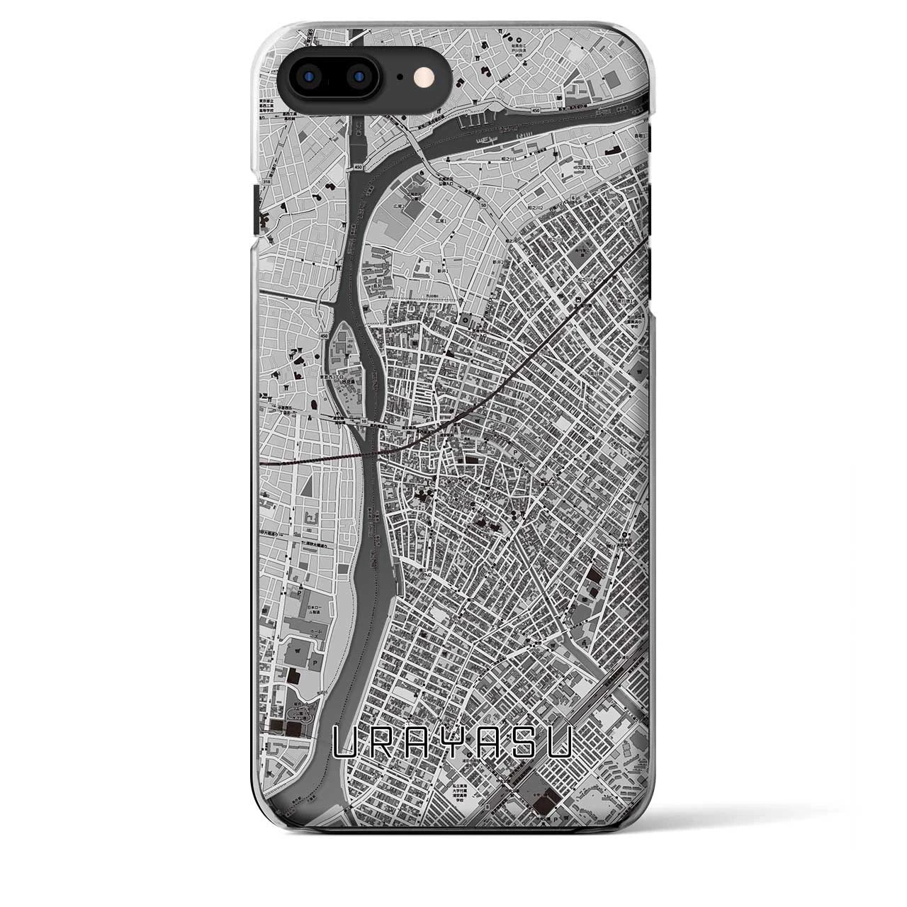 【浦安(千葉県)】地図柄iPhoneケース(クリアタイプ)