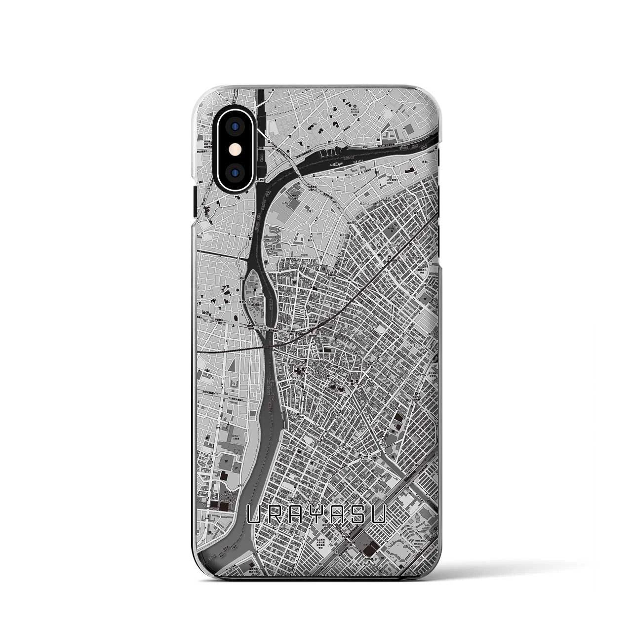 【浦安(千葉県)】地図柄iPhoneケース(クリアタイプ)