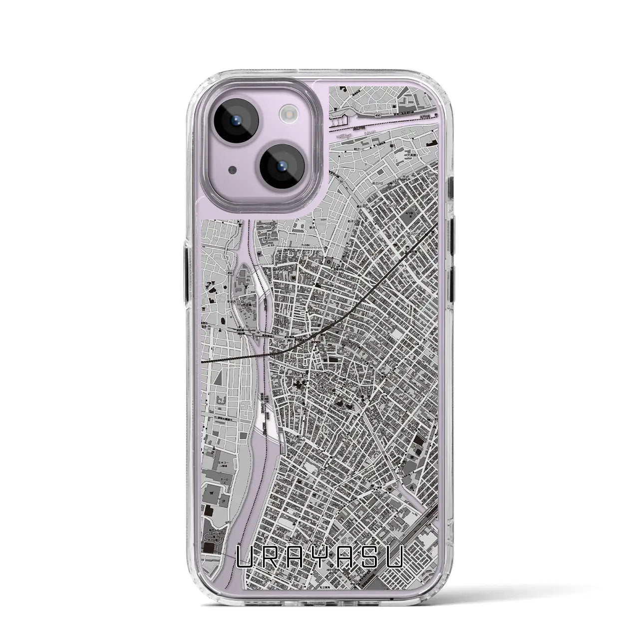 【浦安(千葉県)】地図柄iPhoneケース(MagSafeタイプ)