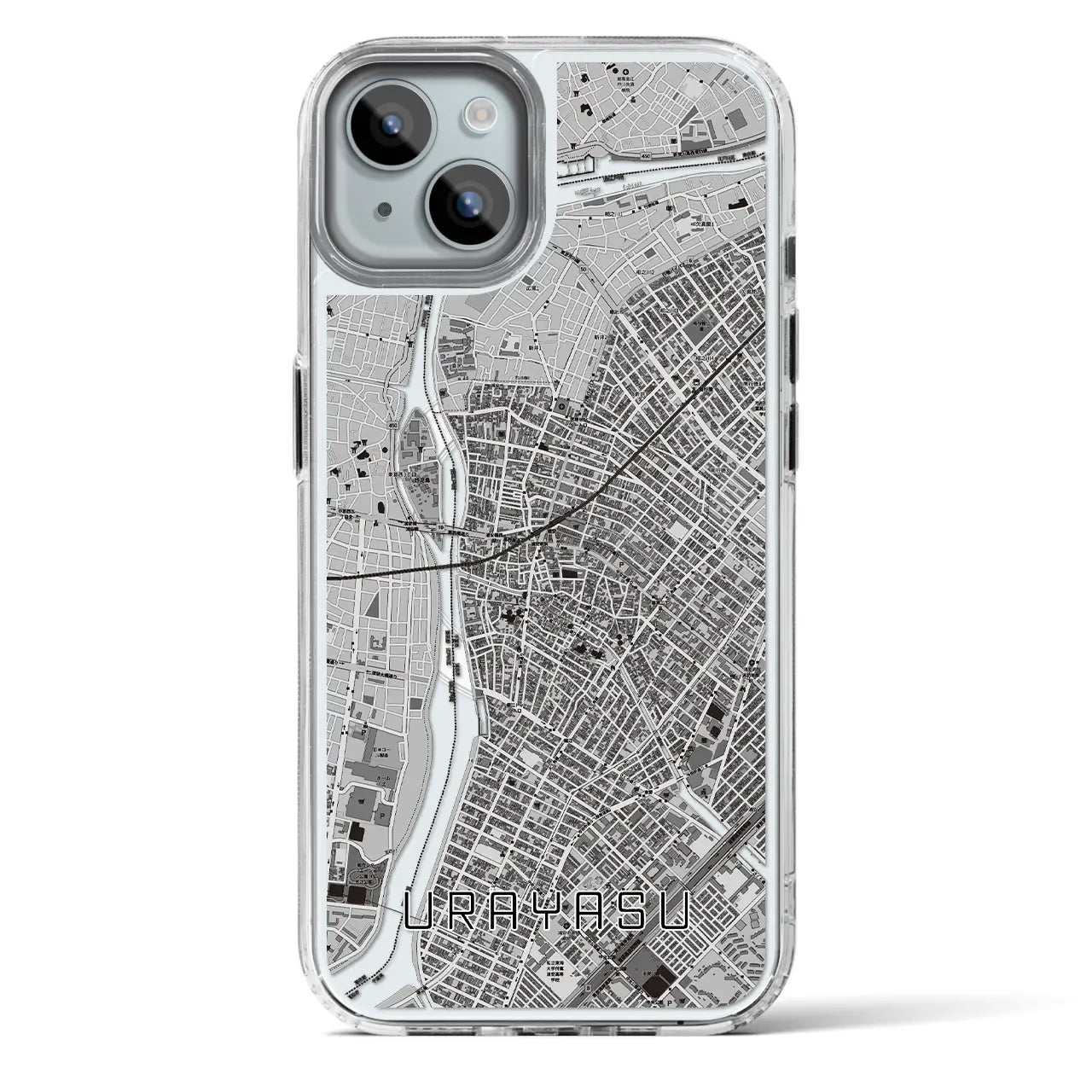 【浦安(千葉県)】地図柄iPhoneケース(MagSafeタイプ)