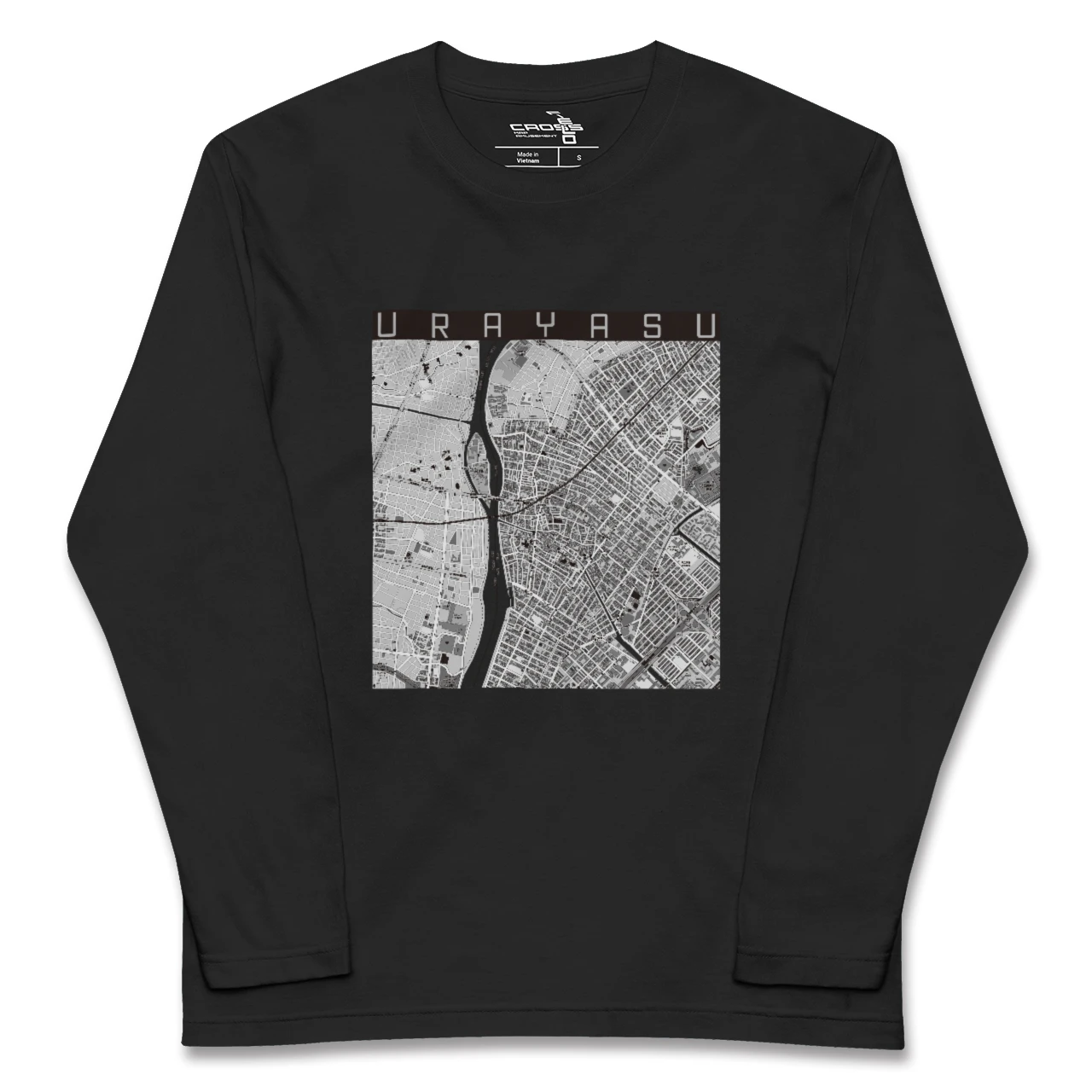 【浦安(千葉県)】地図柄ロングスリーブTシャツ