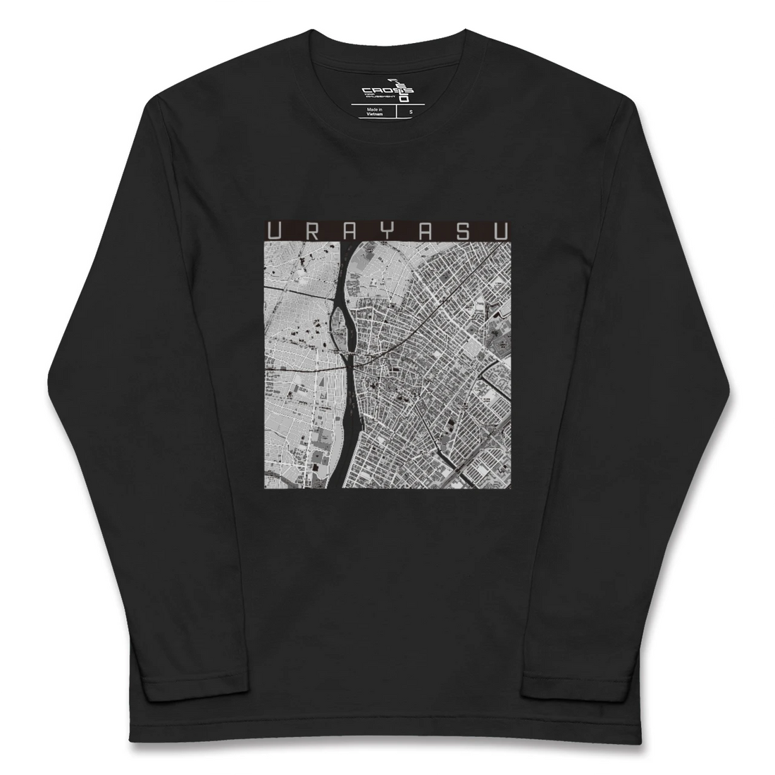 【浦安(千葉県)】地図柄ロングスリーブTシャツ