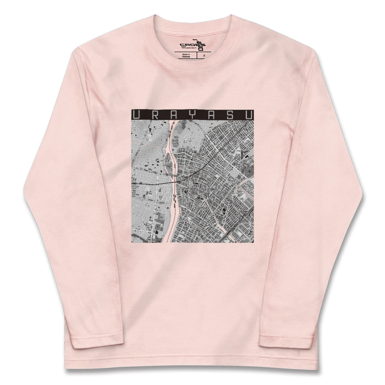 【浦安(千葉県)】地図柄ロングスリーブTシャツ