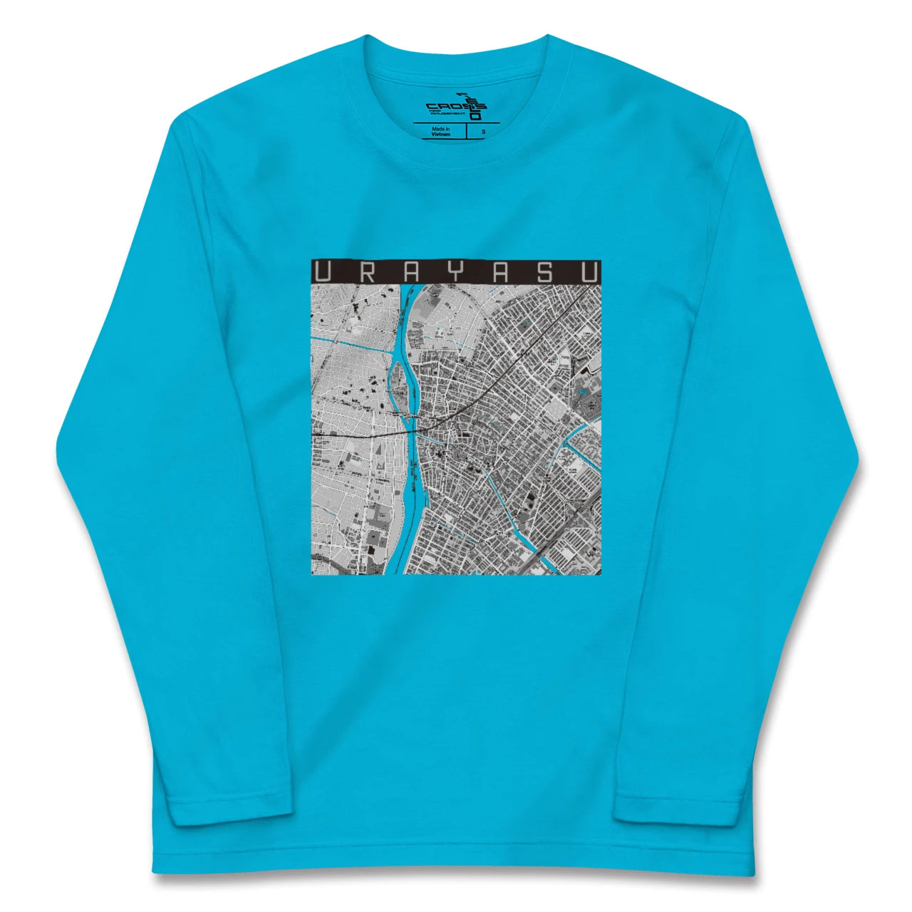 【浦安(千葉県)】地図柄ロングスリーブTシャツ