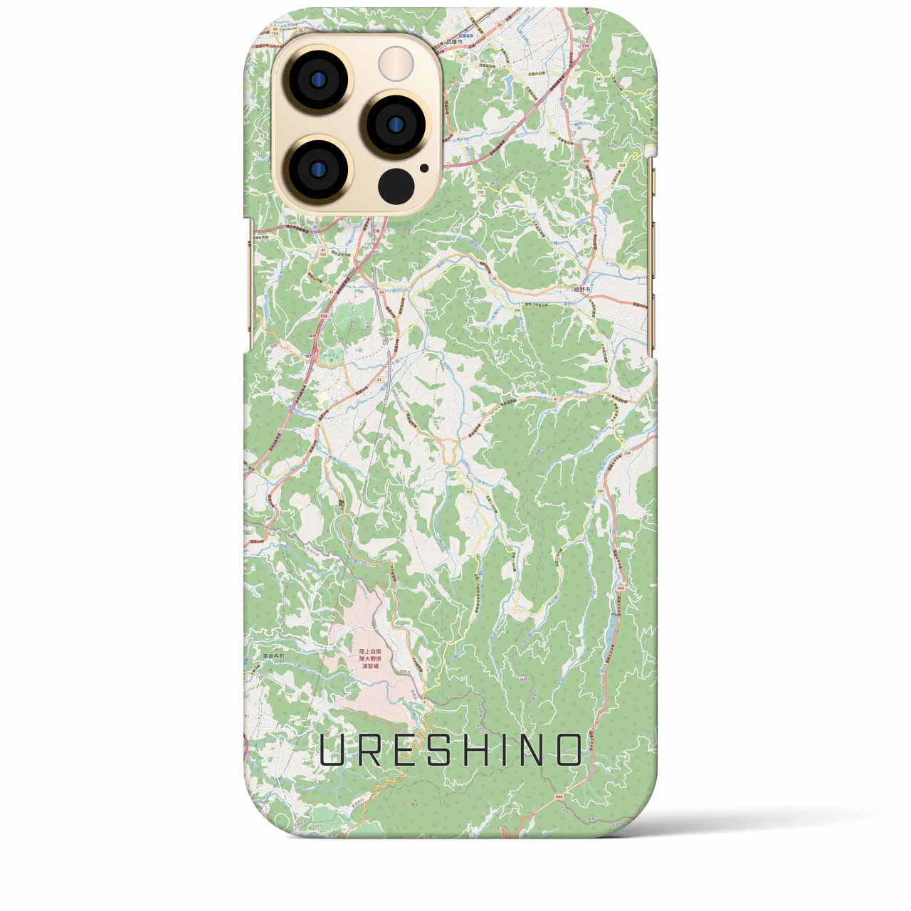 【嬉野(佐賀県)】地図柄iPhoneケース(バックカバータイプ)