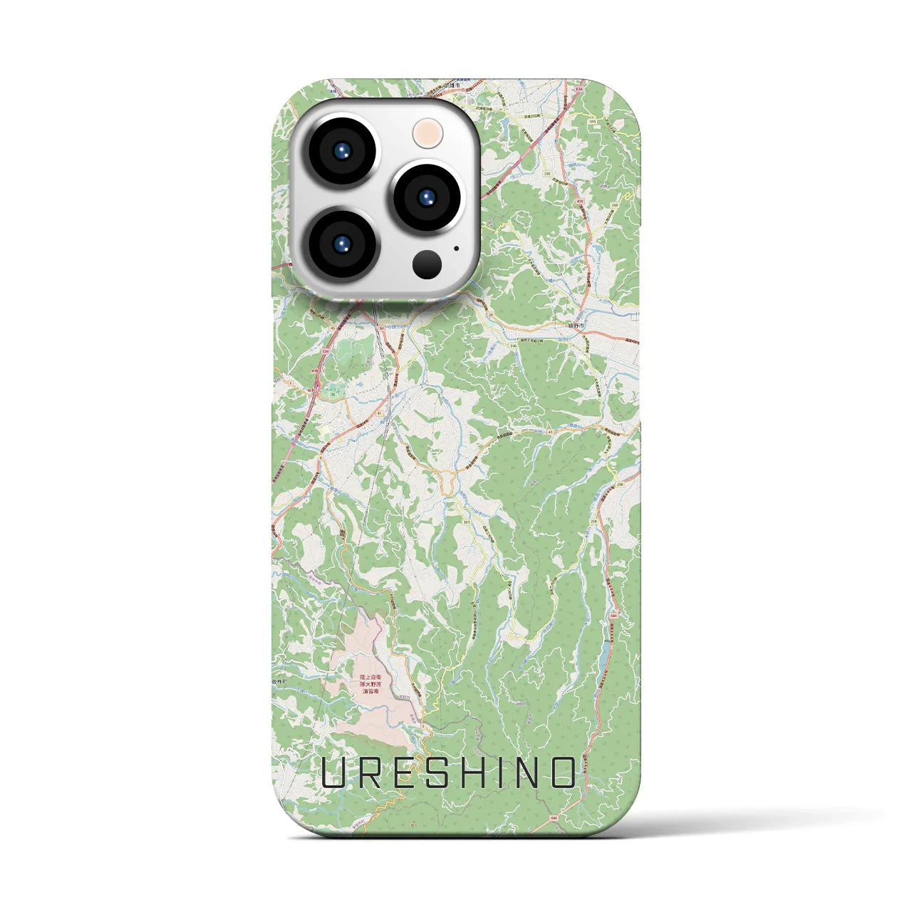 【嬉野(佐賀県)】地図柄iPhoneケース(バックカバータイプ)