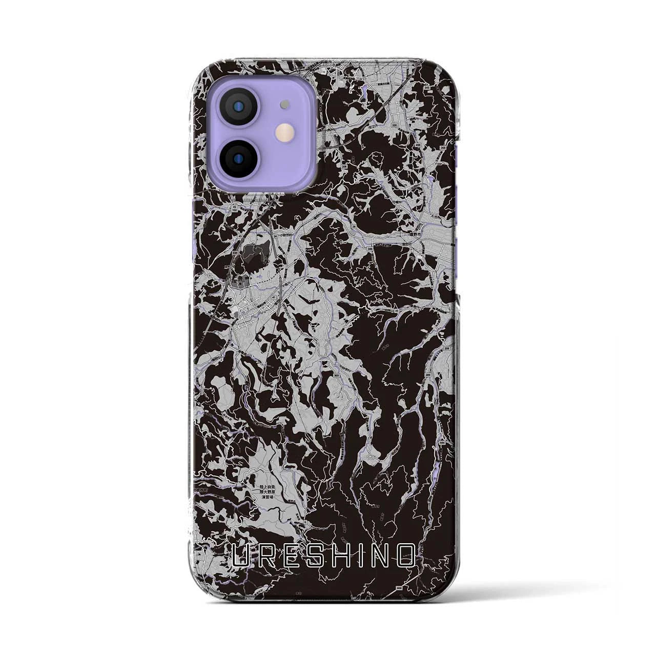 【嬉野(佐賀県)】地図柄iPhoneケース(クリアタイプ)