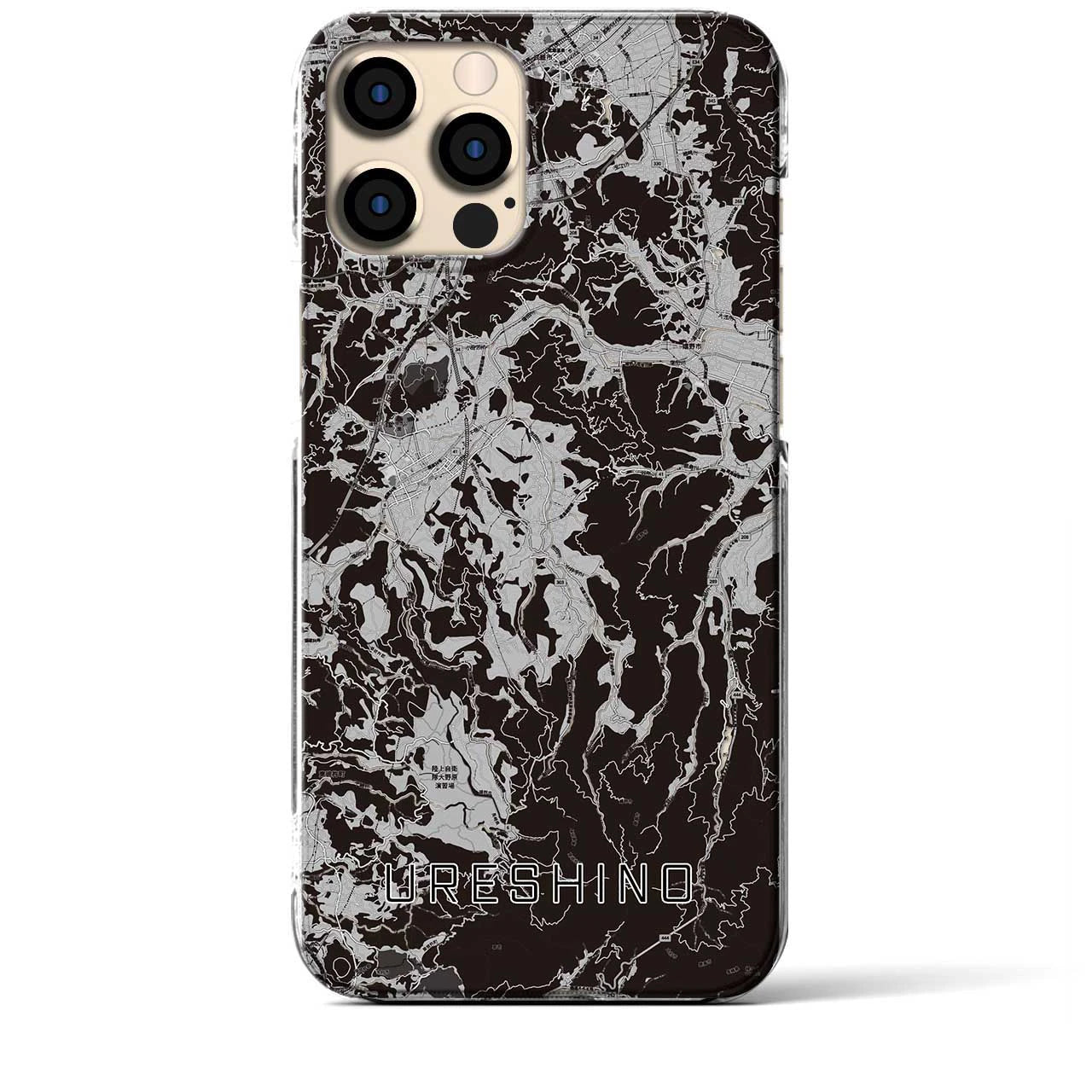 【嬉野(佐賀県)】地図柄iPhoneケース(クリアタイプ)